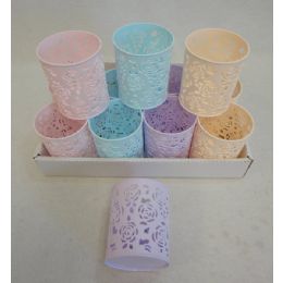 72 Units of Round Plastic Pencil Holder [roses] - Pencil Grippers / Toppers