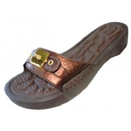 18 Wholesale Women's Buckle Sandals( Bronze Color Only)