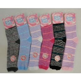 24 Wholesale Womens Super Soft And Warm Fuzzy Socks And Boot Socks