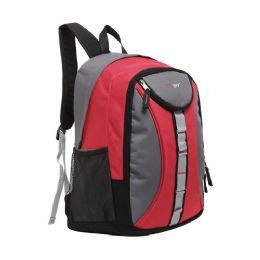 20 Pieces Mggear 18 Inch Designer Daisy Chain Style Wholesale Book Bags, Red - Backpacks 18" or Larger