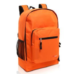 20 Wholesale Mggear 17.5 Inch MultI-Pocket School Book Bags In Bulk, Orange