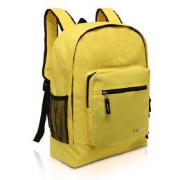 20 Wholesale Mggear 17.5 Inch MultI-Pocket School Book Bags In Bulk, Yellow
