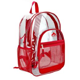20 Pieces 17 Inch Kids School Book Bag With Red Trim - Backpacks 17"