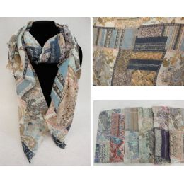 36 Pieces Fashion Scarf [paisleY-Floral] - Winter Scarves