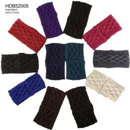 48 Wholesale Assorted Color Knit Headband