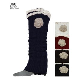 48 Pairs Flower Boot Cuff - Womens Leg Warmers