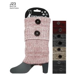 48 Pairs Button Design Boot Cuff - Womens Leg Warmers