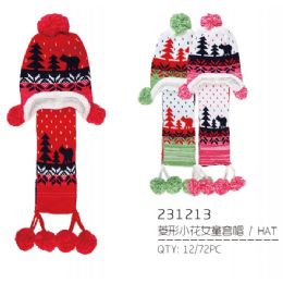 72 Wholesale Assorted Color Children's Hat