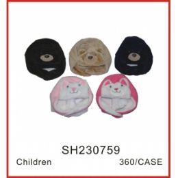 72 Wholesale Kids Animal Hat