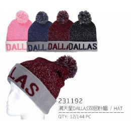 48 Pieces Dallas Winter Hat - Fashion Winter Hats