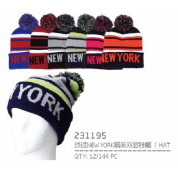48 Pieces Ny Winter Hat - Fashion Winter Hats