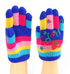 24 Wholesale Assorted Printed Children's Gloves
