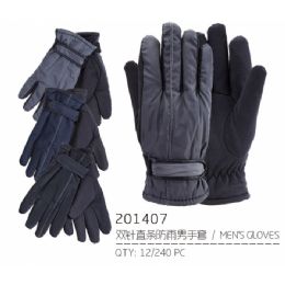 72 Wholesale Men's Asst Color Gloves