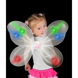 24 Wholesale Led Butterfly Wings - Multicolor