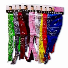 120 Wholesale Paisley Print Wide Bandana Headbands