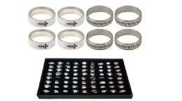 144 Wholesale Ring 007 Ab Stainless Steel