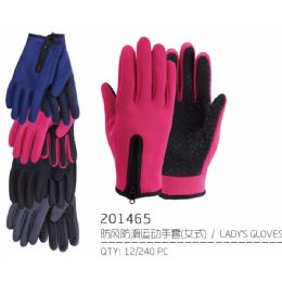 60 Pairs Lady's Assorted Color Glove - Knitted Stretch Gloves