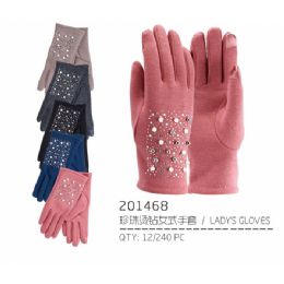 60 Wholesale Lady's Assorted Color Glove
