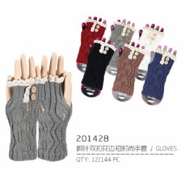 60 Wholesale Lady's Assorted Color Glove