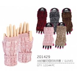 60 Wholesale Lady's Assorted Color Glove
