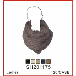 60 Pieces Lady's Assorted Color Infinity Scarf - Winter Sets Scarves , Hats & Gloves