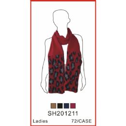 72 Wholesale Lady's Assorted Color Scarf