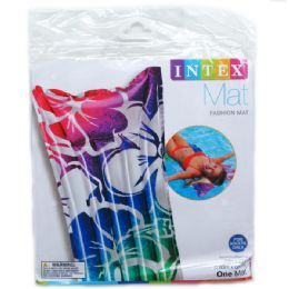 24 Pieces 72"x27" Fashion Mats In Pegable Poly Bag, 3 Assrt Styles - Inflatables