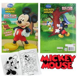 72 Wholesale Disney's Mickey Mouse Jumbo Coloring Books