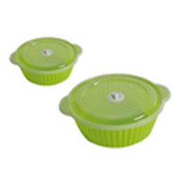 96 Wholesale Food Container Round 10.5x9x3