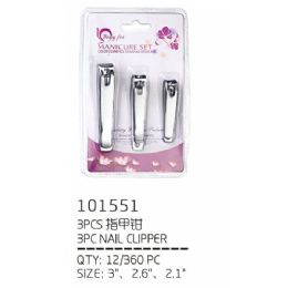 120 Wholesale Nail Clipper 3 Piece