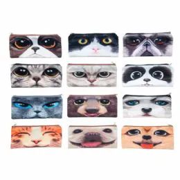 48 Wholesale Wild Eyes Pencil Pouch