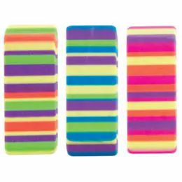 184 Wholesale Beveled Stripes Eraser