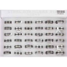 72 Wholesale Stainless Steel Fashion Ring Assorted Size