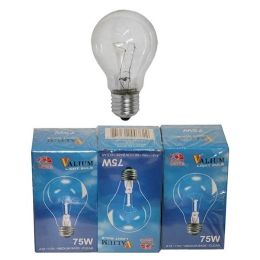 80 Units of 3pc Clear Light Bulb 75w - Lightbulbs