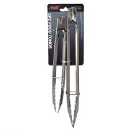 48 Wholesale 2 Pack Stainless Steel Tong