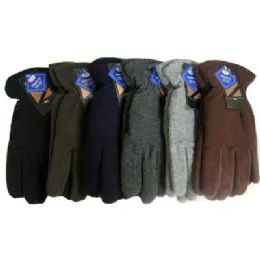 48 Wholesale Men' Fleece Gloves