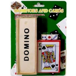72 Pieces Dominoes Card Dices Set - Playing Cards, Dice & Poker