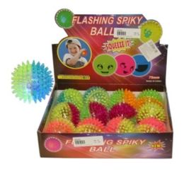 288 Wholesale Spiky Ball W 2 Color And Light