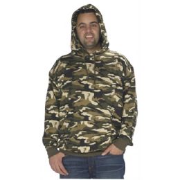 24 Pieces Adult Camo (woodland) Sweatshirt - Mens Sweat Shirt