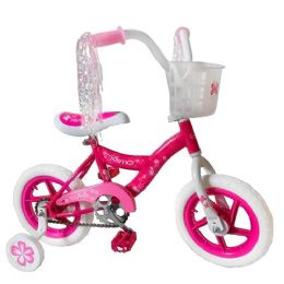 3 Wholesale Pink Kismo 12 Inch Bicycle W/ Training Wheels
