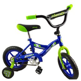 3 Wholesale Blue Kismo 12 Inch Bicycle W/ Training Wheels