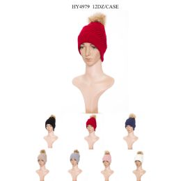 36 Pieces Woman Assorted Color Winter Hat - Winter Hats