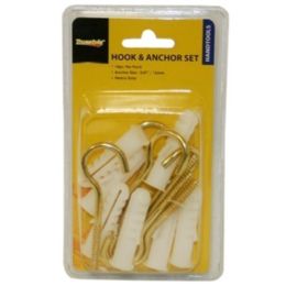 96 Wholesale 14 Pieces 12mm Hook & Anchor