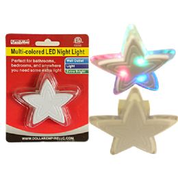96 of Led Multicolored Star Night Light Wall Outlet
