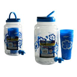 24 Wholesale Water Dispenser And 4 Piece Tumblers
