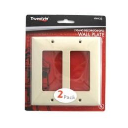 96 Wholesale 2pc Ivory 2gang Wall Plate 4.5x4.5