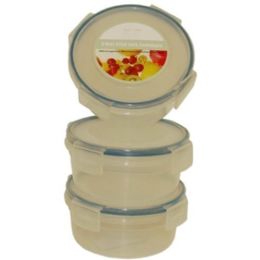 96 Pieces 3 Pack Round Storage Container - Storage Holders and Organizers