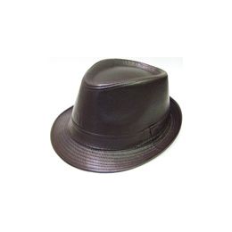 36 Wholesale Faux Leather Fedora Hat