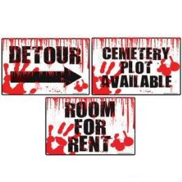 60 Pieces Bloody Yard Signs - Halloween