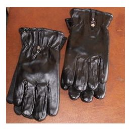 24 Wholesale Ladies Gloves - Heavy Leather Look Winter